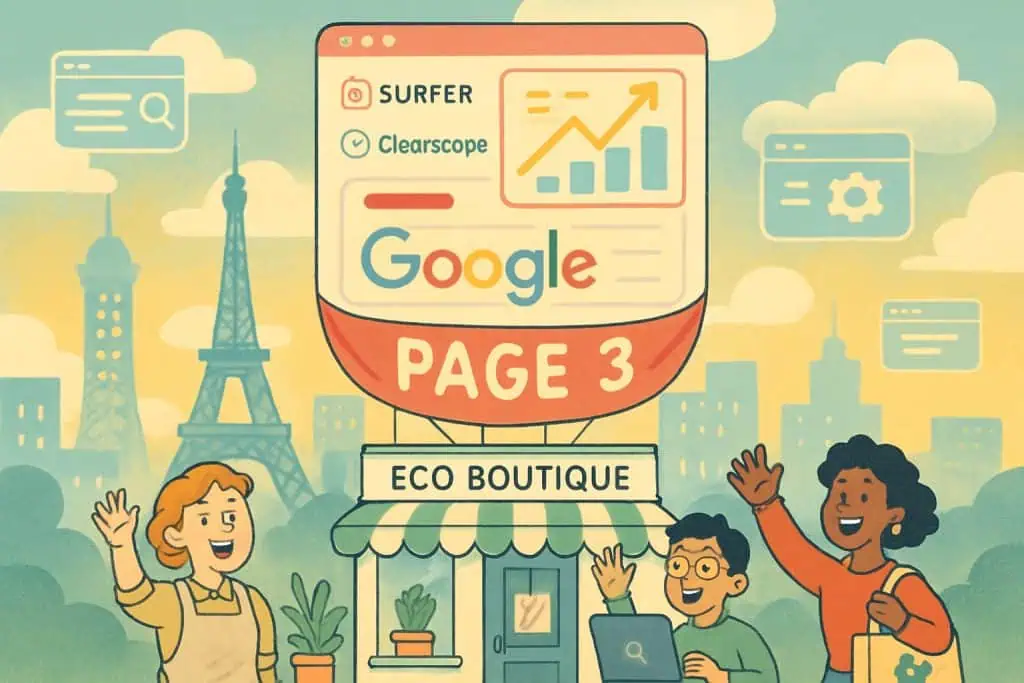SME boutique rises in Google rankings thanks to AI SEO tools like SurferSEO and Clearscope
