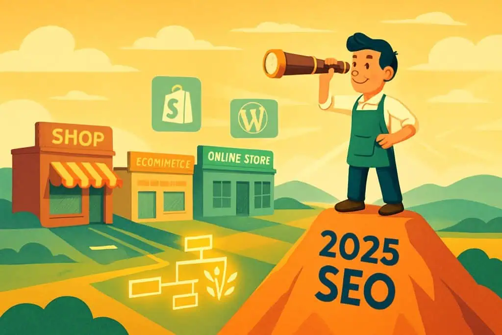 Small e-commerce owner discovers SEO roadmap to compete with big retailers in 2025