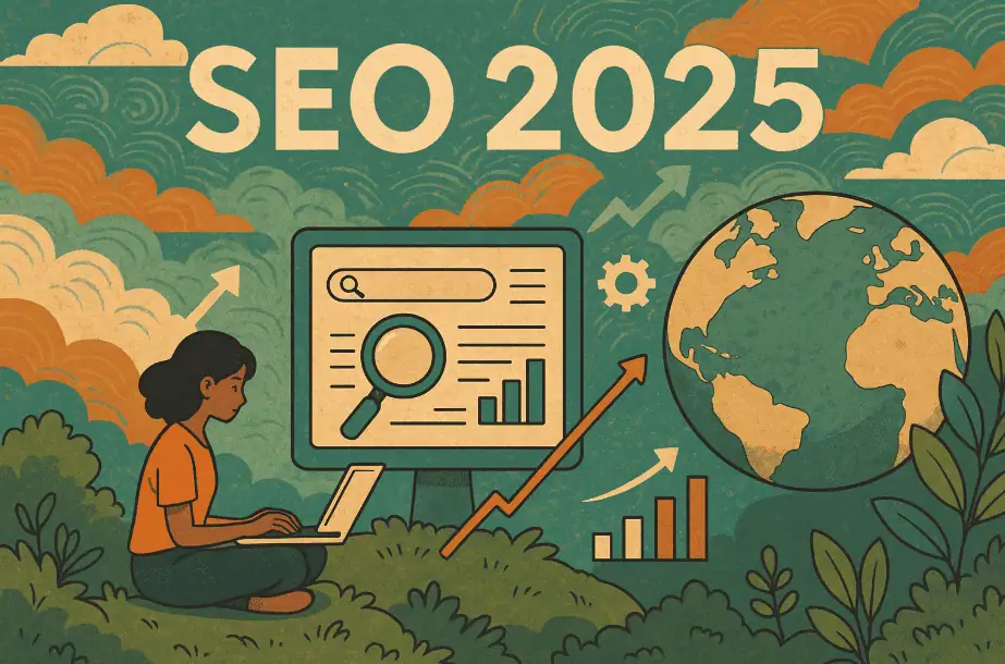 SEO 2025 report green cover design